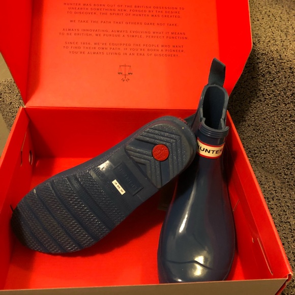 NWB Anthropologie Hunter Chelsea Rain Boots, Sz 7 - Picture 6 of 6